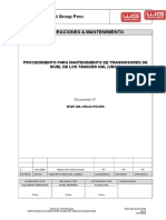 WGP-MA-OM-In-PR-056_Procedimiento Para Mantenimiento de Transmisores de Nivel de Los Tanques NGL (VEGA)