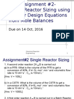 CRE-Assignment 2 - Single Reactor Sizing