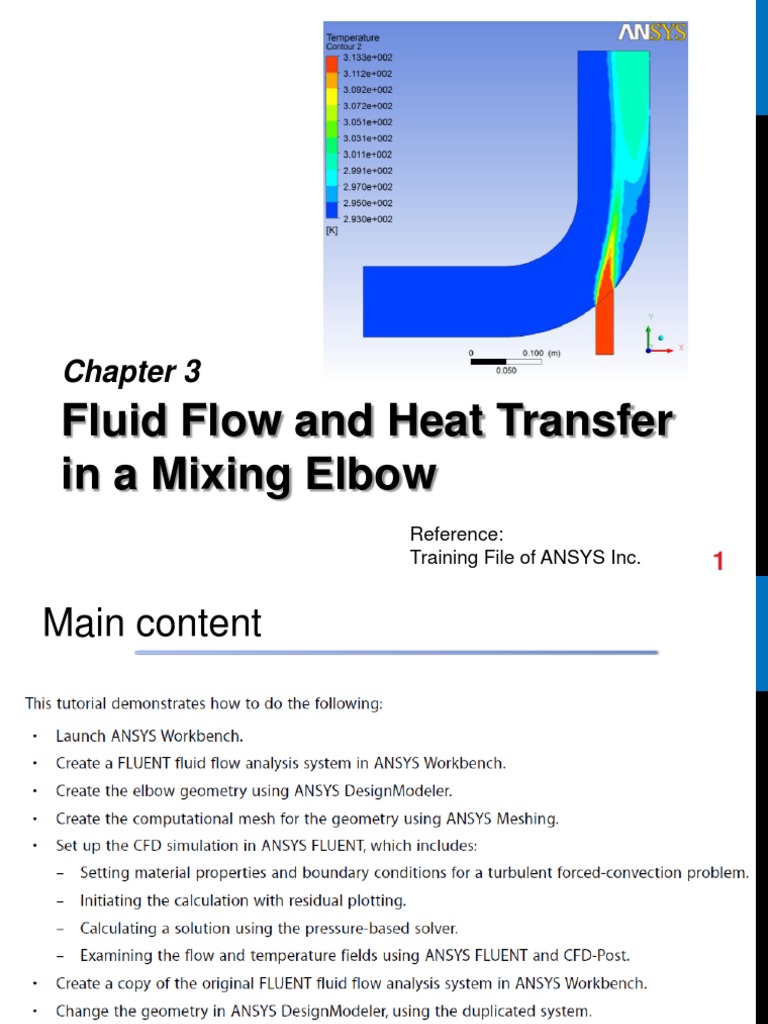 Fluid Flow Analysis in ANSYS Elbow | PDF | Computational Fluid Dynamics ...
