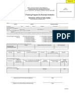 Training Application Form for Business Analytics 20150321
