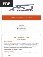 How To Add A System Call in Linux Kernel