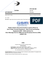 GSM 07.05 Specification PDF