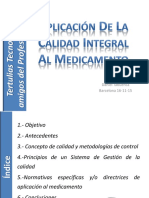 Aplicación de La Calidad A Un Medicamento