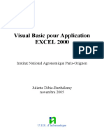 Visual Basic Pour Application EXCEL