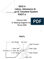 Sesi 4 Registration, Admission & Discharge & Transfere System RADT-s