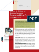 Cubiertas - Sistemas de Cubiertas Con Distintos Materiales, Impermeabilizacion Garantizadas PDF