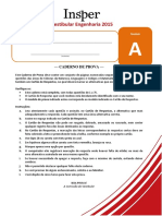 Prova Vestibular Engenharia 2015 Modelo A PDF