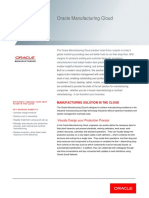 Oracle Manufacturing Cloud Datasheet