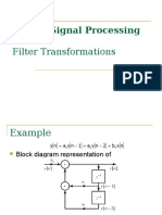 Digital Signal Processing, Lecture 7, Filter Transformations, Fall 2009