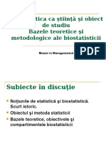 1.Biostatistica CA Stiinta Si Obiect de Studiu.bazele Teoretice Si Metodologice Ale Biostatisticii.