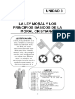 Unidad 3 La Ley Moral y Los Principios Basicos de La Moral Cristiana