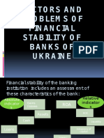 Factors and Problems of Finan1cial Stability Of