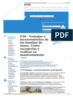 E36 - Ventajas e Inconvenientes de Las Bombas de Mano. Cómo