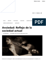 La Sociedad Actual Favorece La Ansiedad