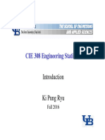 CIE 308 Engineering Statistics: Fall 2016