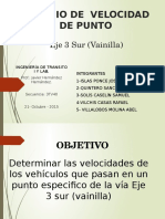 Estudio de Velocidad