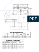 Window Schedule: Door and Frame Schedule