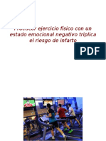 Practicar ejercicio físico con un estado emocional negativo triplica el riesgo de infarto