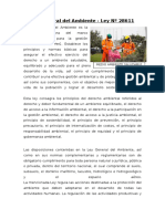 Ley Del Sistema Nacional de Evaluación Del Impacto Ambiental y Ley General de Medio Ambiente