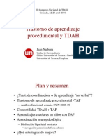 Trastorno de Aprendizaje Procedimental y TDAH - Dr. Narbona - Universidad de Navarra