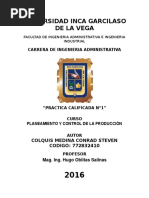 PRACTICA CALIFICADA N°1-PLANEAMIENTO Y CONTROL DE PRODUCCION