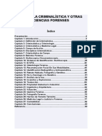 La Criminalística y Otras Ciencias Forenses