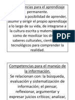 Competencias para El Aprendizaje Permanente