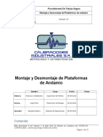 Montaje y Desmontaje de Plataformas de Andamio REV 01