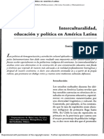 Interculturalidad educacion y  politica en america latina