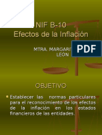Nif b 10 explicacion Efectos de La Inflacion
