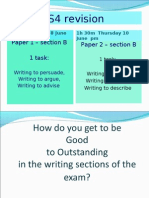 Writing Sections Revision