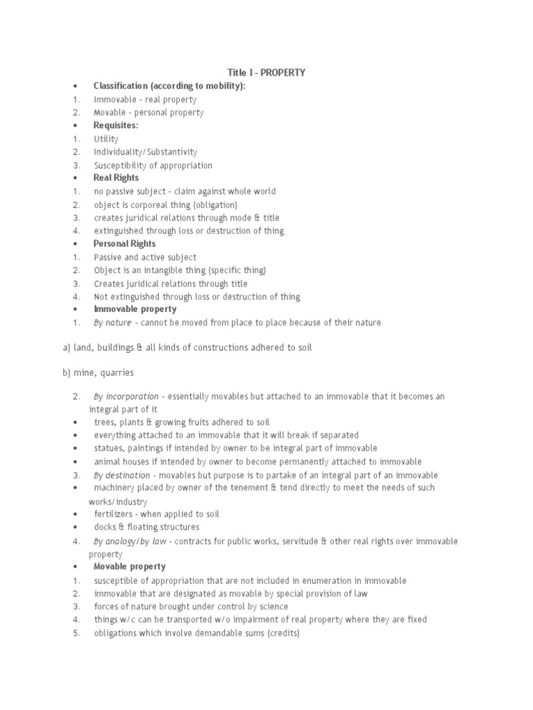 Property Law Essentials | PDF | Fee Simple | Concurrent Estate