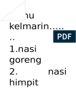 Menu Kelmarin