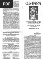 Liebenfels Joerg Lanz Von - Ostara Nr. 05 - Theozoologie Oder Naturgeschichte Der Goetter I. (1928, 11 Doppels., Scan, Fraktur)