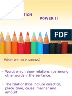 Preposition Power Place