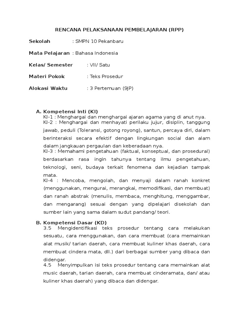 Contoh Teks Prosedur Cara Memainkan Alat Musik Berbagai Alat