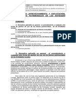 Utilización (Aprovechamiento Y Explotación), de Los Bienes Patrimoniales de Las Entidades Locales. Sumario