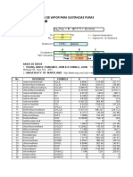 CALCULO DE LA PRESION DE VAPOR PARA SUSTANCIAS PURAS