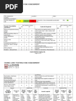 Risk Assessment - Lifting Operations | Crane (Machine) | Risk