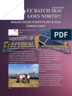 Ee Batch 2K16 Goes North!!: Raslag Solar Power Plant & Sual Power Plant