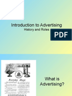 Introduction To Advertising: History and Roles