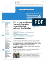 E51 - Los Medios de Riego de Huertos Comunitarios y Cultivos