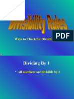 Ways To Check For Divisibility