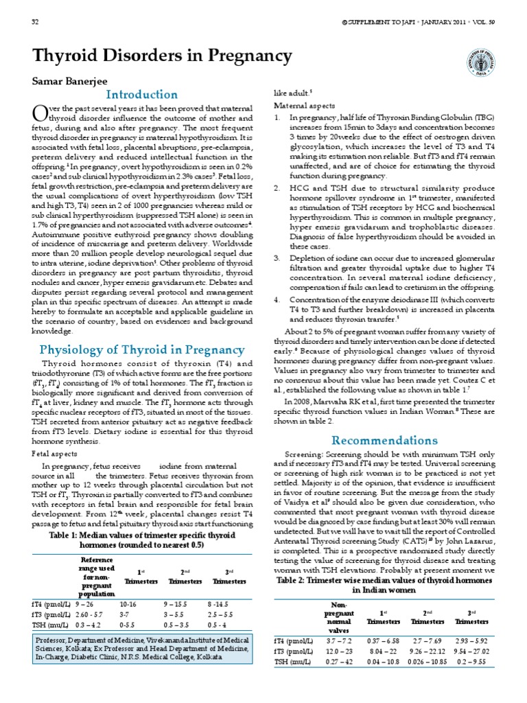 Thyroid Disorders in Pregnancy | PDF | Hypothyroidism | Thyroid