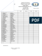 Grade Sheet: Republic of The Philippines Department of Education Region Vii, Central Visayas Division of Cebu City