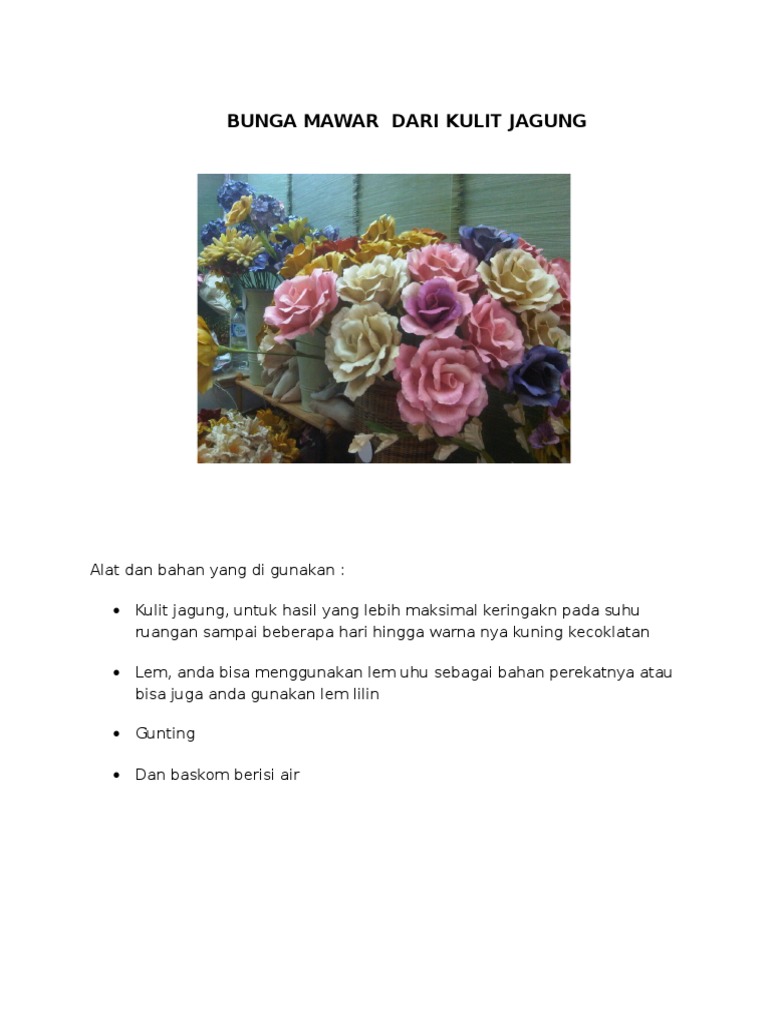 Gambar Bunga Mawar Dari Kulit Jagung Gambar Ngetrend dan Gambar Bunga Mawar Dari Kulit Jagung Gambar Ngetrend dan