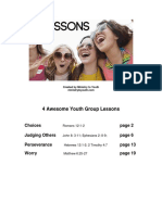 4 Awesome Youth Group Lessons