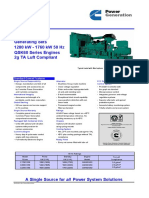 Diesel Powered Generating Sets 1280 KW - 1760 KW 50 HZ QSK60 Series Engines 2g TA Luft Compliant