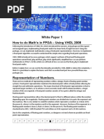 White Paper One VHDL Maths 2008