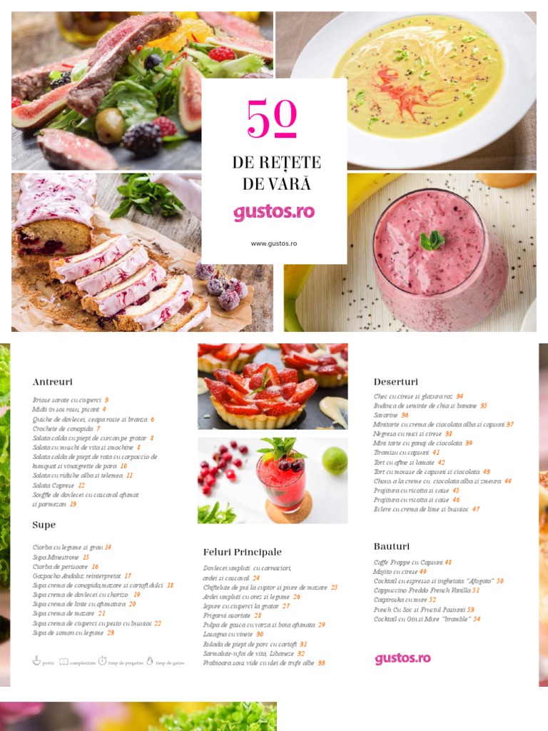 50 de Retete de Vara PDF | PDF